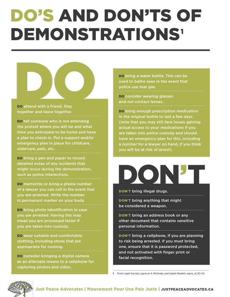 Dos and Dont of Demonstrations