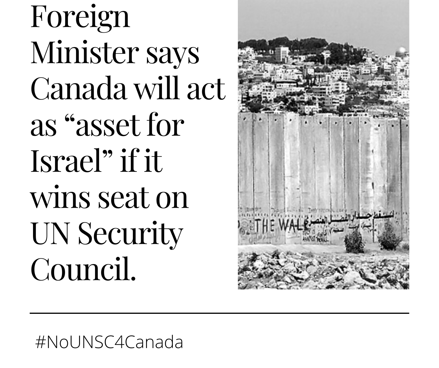 No UN Security Council seat for Canada