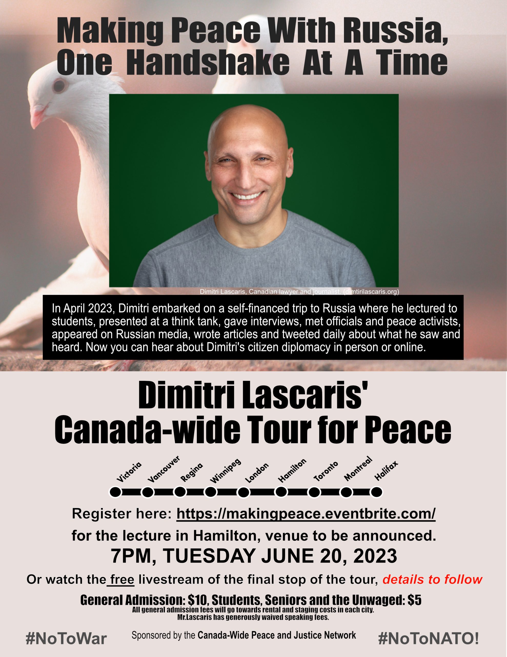 Release Dimitri Lascaris Canada Wide Speaking Tour Just Peace Advocates