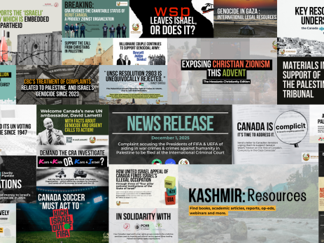 Collage of graphics for various current and past letter writing and other posts / campaigns